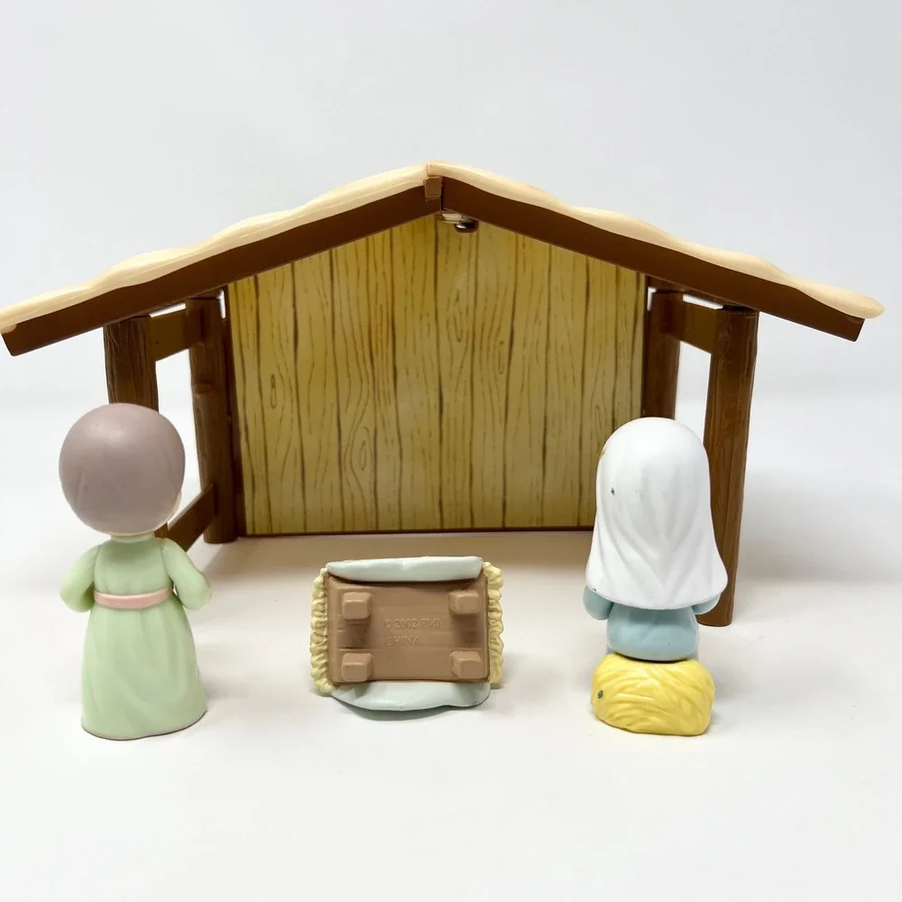 Precious‎ Moments Little Moments Nativity Set 2002 PMI 4 Piece Replacement